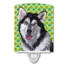Alaskan Malamute St. Patrick's Day Shamrock Ceramic Night Light SC9493CNL