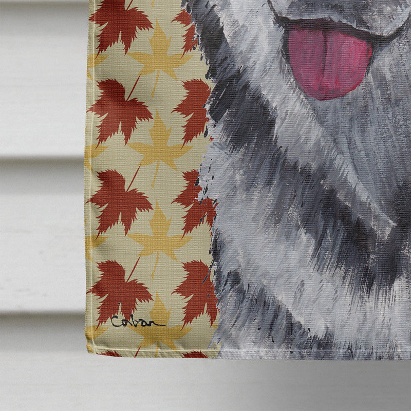 Alaskan Malamute Fall Leaves Flag Canvas House Size SC9495CHF