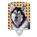 Alaskan Malamute Fall Leaves Ceramic Night Light SC9495CNL