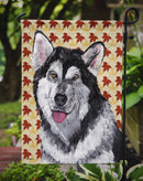 Alaskan Malamute Fall Leaves Garden Flag – Decorative Outdoor Yard Flag SC9495GF