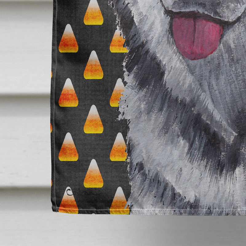 Alaskan Malamute Candy Corn Halloween Flag Canvas House Size SC9496CHF