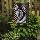 Alaskan Malamute Candy Corn Halloween Garden Flag - Outdoor Decorative Yard Flag SC9496GF