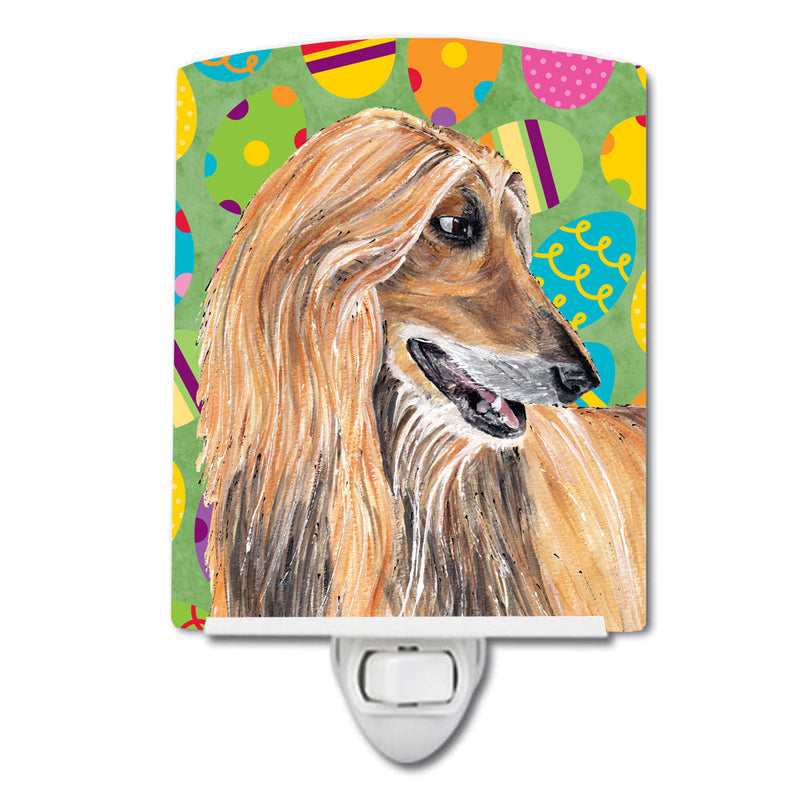 Afghan Hound Easter Eggtravaganza Ceramic Night Light SC9500CNL