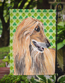 Afghan Hound St. Patrick's Day Shamrock Garden Flag - Outdoor Decorative Yard Flag SC9502GF