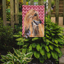 Afghan Hound Hearts Love and Valentine's Day Garden Flag – Decorative Outdoor Yard Flag SC9503GF