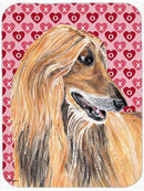 Afghan Hound Hearts Love and Valentine's Day Glass Cutting Boards – Durable, Decorative Kitchen Art Large Size SC9503LCB