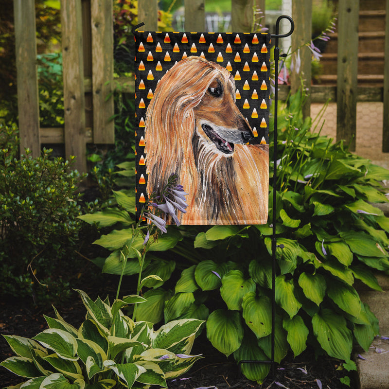 Afghan Hound Candy Corn Halloween Flag Garden Size SC9505GF