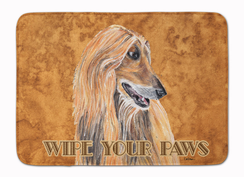 Afghan Hound Wipe your Paws Machine Washable Memory Foam Mat SC9509RUG