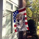 Border Terrier Mix USA American Flag Flag Canvas House Size