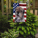 Border Terrier Mix USA American Flag Garden Flag – Decorative Outdoor Yard Flag