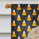 Golden Doodle Candy Corn Halloween House Flag 28x40 Porch Sleeve Pole Decorative Outside Yard Banner Artwork Wall Hanging, Polyester
