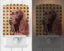 Irish Setter Fall Leaves Ceramic Night Light Compact, UL-Certified, Ideal for Bedroom, Bathroom, Nursery, Hallway, Kitchen, 6x4x3, Multicolor