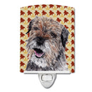 Border Terrier Fall Leaves Ceramic Night Light SC9543CNL