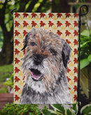 Border Terrier Fall Leaves Garden Flag – Decorative Outdoor Yard Flag