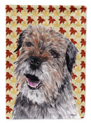 Border Terrier Fall Leaves Garden Flag – Decorative Outdoor Yard Flag