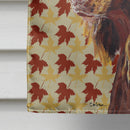 Boykin Spaniel Fall Leaves House Flag 28x40 Porch Sleeve Pole Decorative Outside Yard Banner Artwork Wall Hanging, Polyester