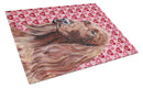 Irish Setter Valentine's Love Glass Cutting Boards – Durable, Decorative Kitchen Art Large