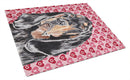 Coonhound Valentine's Love Glass Cutting Boards – Durable, Decorative Kitchen Art Large