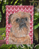 Brussels Griffon Valentine's Love Garden Flag – Decorative Outdoor Yard Flag