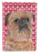 Brussels Griffon Valentine's Love Garden Flag – Decorative Outdoor Yard Flag