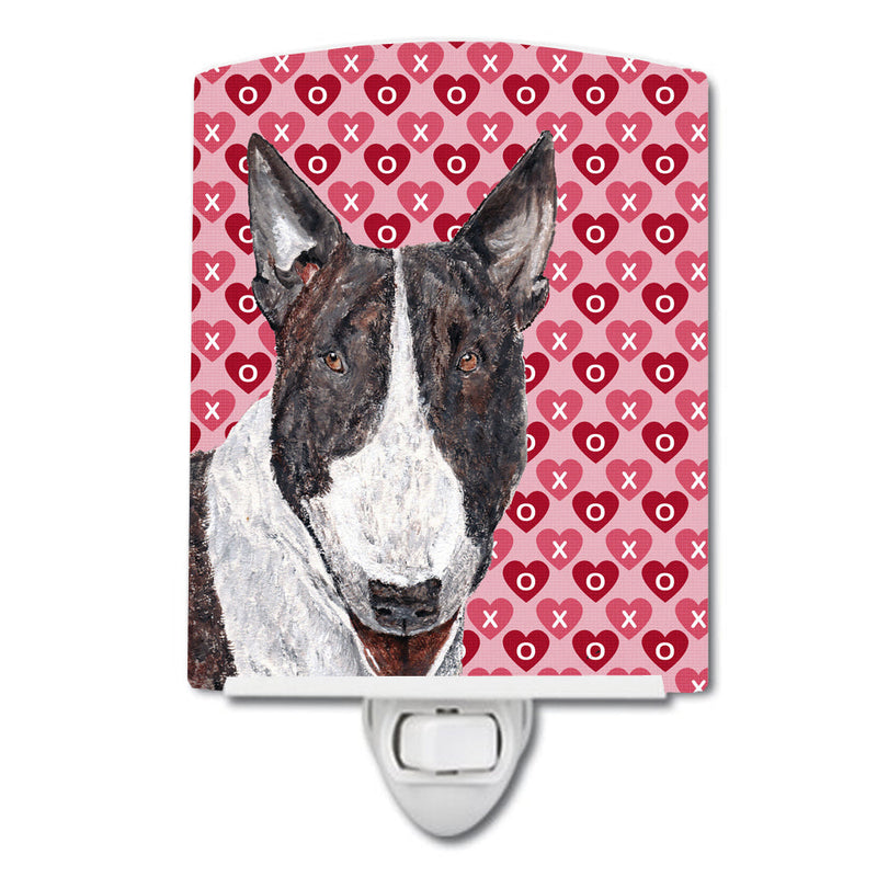 Bull Terrier Hearts and Love Ceramic Night Light SC9561CNL