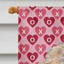 Goldendoodle Valentine's Love Flag Canvas House Size
