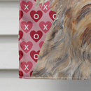 Goldendoodle Valentine's Love Flag Canvas House Size