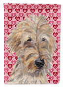 Goldendoodle Valentine's Love Flag Canvas House Size