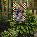 Border Terrier Candy Cane Christmas Garden Flag – Decorative Outdoor Yard Flag