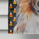 Collie Candy Corn Halloween House Flag 28x40 Porch Sleeve Pole Decorative Outside Yard Banner Artwork Wall Hanging, Polyester