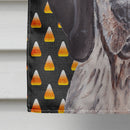Blue Tick Coonhound Candy Corn Halloween House Flag 28x40 Porch Sleeve Pole Decorative Outside Yard Banner Artwork Wall Hanging, Polyester