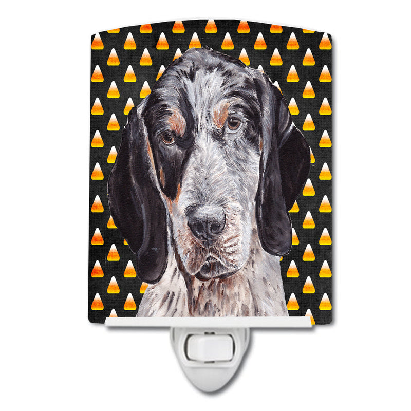 Blue Tick Coonhound Candy Corn Halloween Ceramic Night Light SC9649CNL