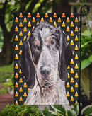 Blue Tick Coonhound Candy Corn Halloween Garden Flag – Decorative Outdoor Yard Flag SC9649GF