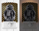 Black Standard Poodle Candy Corn Halloween Ceramic Night Light SC9650CNL