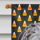 Scottish Deerhound Candy Corn Halloween House Flag 28x40 Porch Sleeve Pole Decorative Outside Yard Banner Artwork Wall Hanging, Polyester