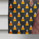 Redbone Coonhound Candy Corn Halloween House Flag 28x40 Porch Sleeve Pole Decorative Outside Yard Banner Artwork Wall Hanging, Polyester