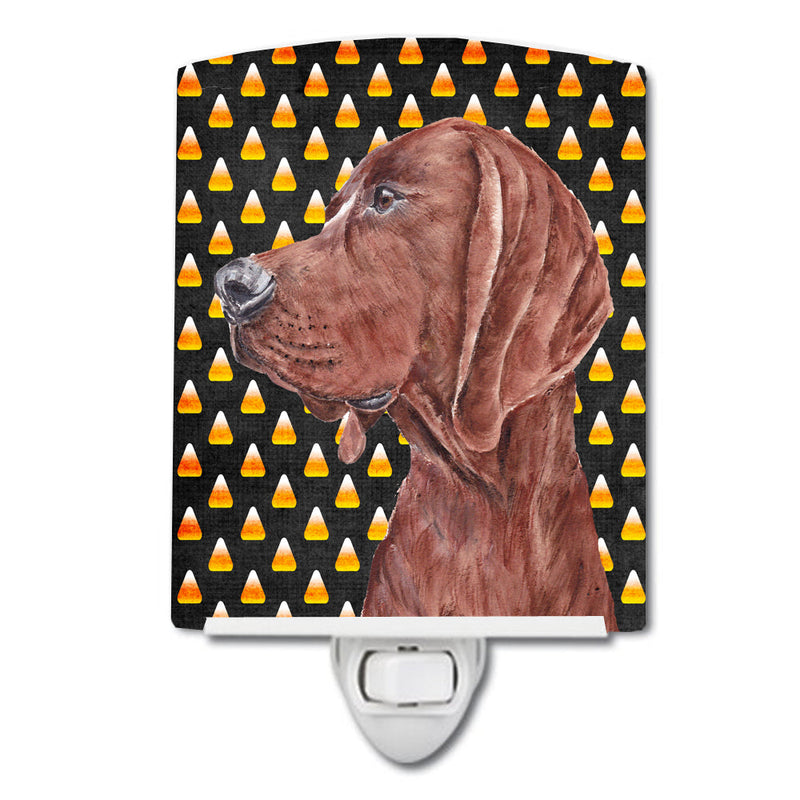 Redbone Coonhound Candy Corn Halloween Ceramic Night Light SC9659CNL