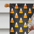 Otterhound Candy Corn Halloween House Flag 28x40 Porch Sleeve Pole Decorative Outside Yard Banner Artwork Wall Hanging, Polyester