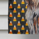 Otterhound Candy Corn Halloween House Flag 28x40 Porch Sleeve Pole Decorative Outside Yard Banner Artwork Wall Hanging, Polyester
