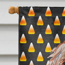 Otterhound Candy Corn Halloween House Flag 28x40 Porch Sleeve Pole Decorative Outside Yard Banner Artwork Wall Hanging, Polyester