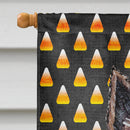 Norwich Terrier Candy Corn Halloween House Flag 28x40 Porch Sleeve Pole Decorative Outside Yard Banner Artwork Wall Hanging, Polyester