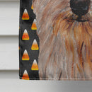 Norfolk Terrier Candy Corn Halloween House Flag 28x40 Porch Sleeve Pole Decorative Outside Yard Banner Artwork Wall Hanging, Polyester