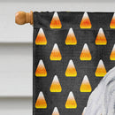 Havanese Candy Corn Halloween House Flag 28x40 Porch Sleeve Pole Decorative Outside Yard Banner Artwork Wall Hanging, Polyester