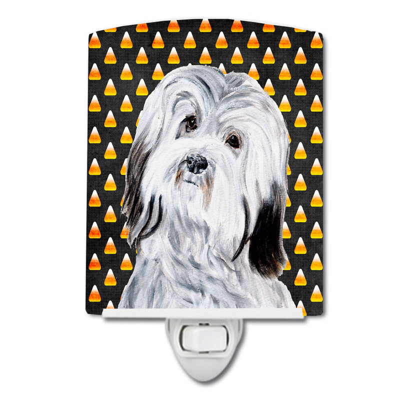 Havanese Candy Corn Halloween Ceramic Night Light SC9665CNL