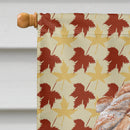 Shar Pei Fall Leaves House Flag 28x40 Porch Sleeve Pole Decorative Outside Yard Banner Artwork Wall Hanging, Polyester