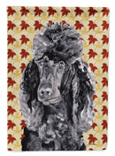 Black Standard Poodle Fall Leaves Garden Flag – Decorative Outdoor Yard Flag SC9674GF
