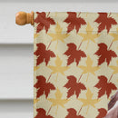 Redbone Coonhound Fall Leaves House Flag 28x40 Porch Sleeve Pole Decorative Outside Yard Banner Artwork Wall Hanging, Polyester
