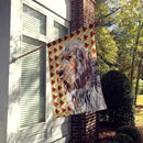 Otterhound Fall Leaves House Flag 28x40 Porch Sleeve Pole Decorative Outside Yard Banner Artwork Wall Hanging, Polyester