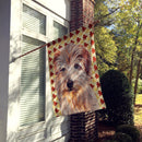 Norfolk Terrier Fall Leaves House Flag 28x40 Porch Sleeve Pole Decorative Outside Yard Banner Artwork Wall Hanging, Polyester