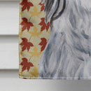 Havanese Fall Leaves House Flag 28x40 Porch Sleeve Pole Decorative Outside Yard Banner Artwork Wall Hanging, Polyester